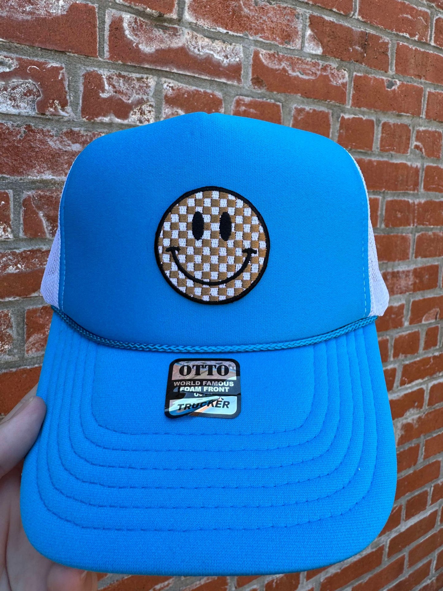Happy | Embroidered Foam Trucker Hat
