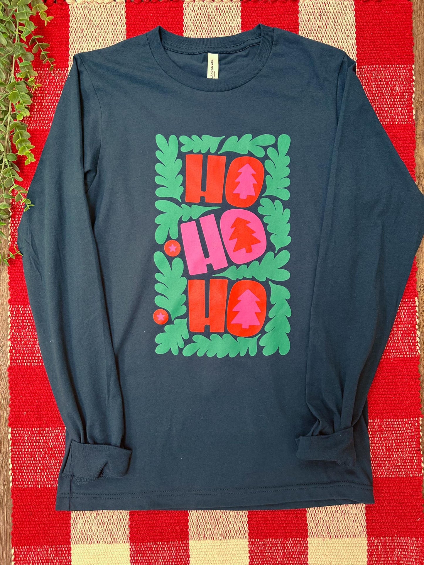 Ho Ho Ho | Atlantic Teal | Long Sleeve Tee