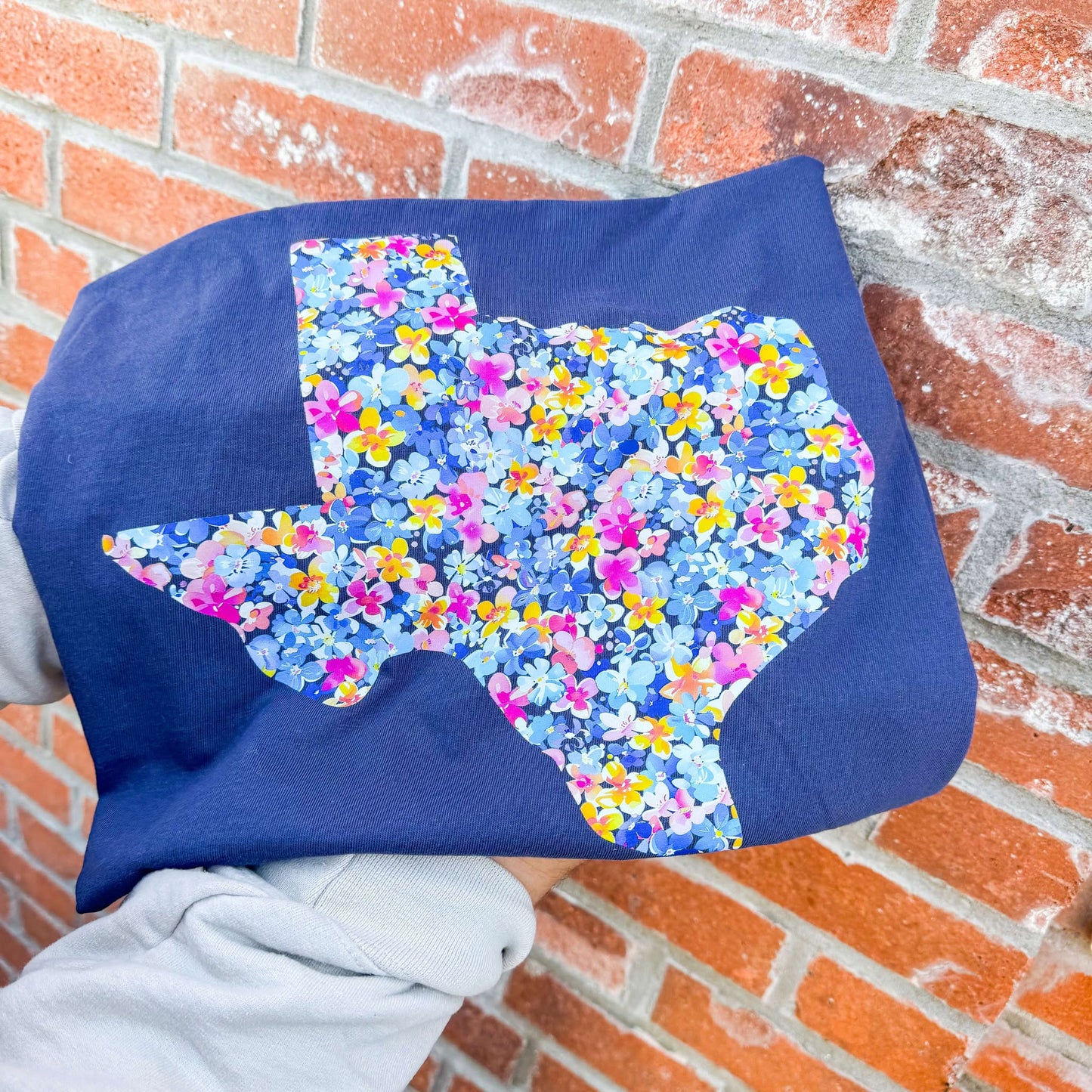 Preppy Floral Texas | Navy | Short Sleeve