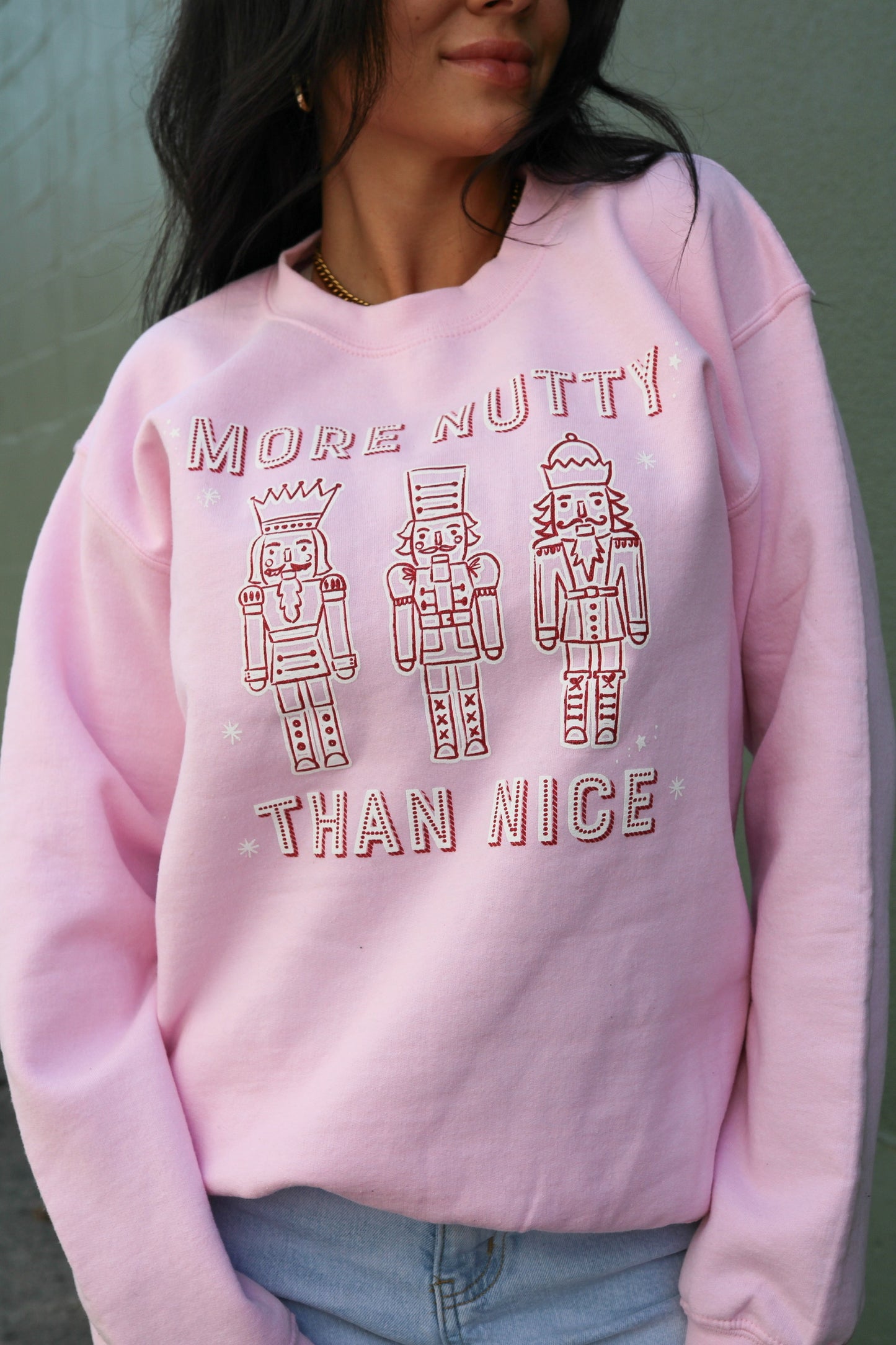 Nutty Nice | Pink | Sweatshirt