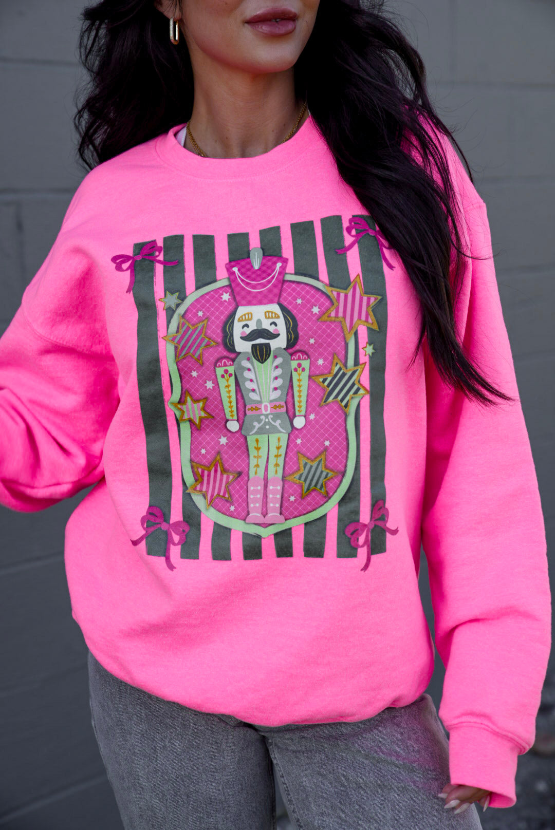 *MISPRINT* Nutcracker | Neon Pink | Sweatshirt