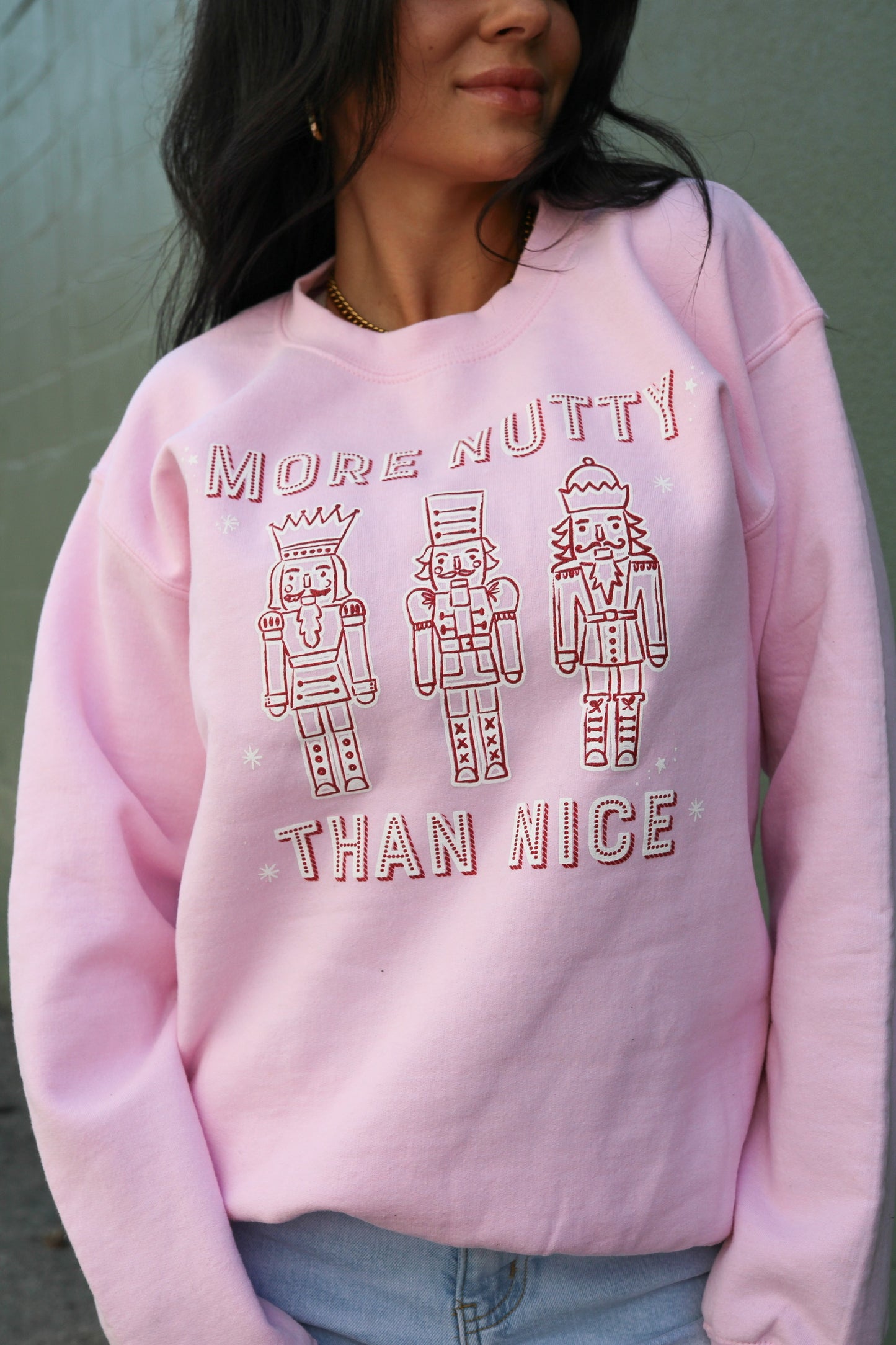 Nutty Nice | Pink | Sweatshirt