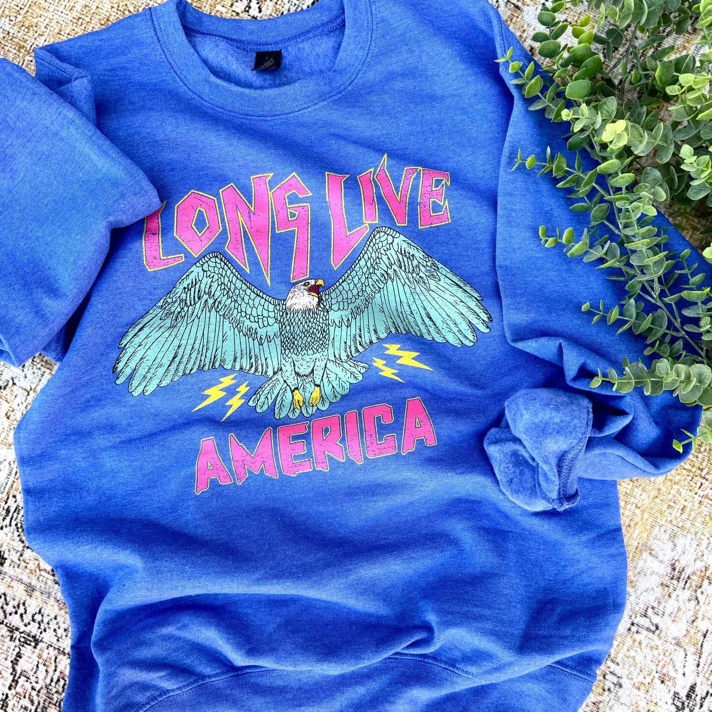 Long Live America | Deep Heather Royal | Sweatshirt