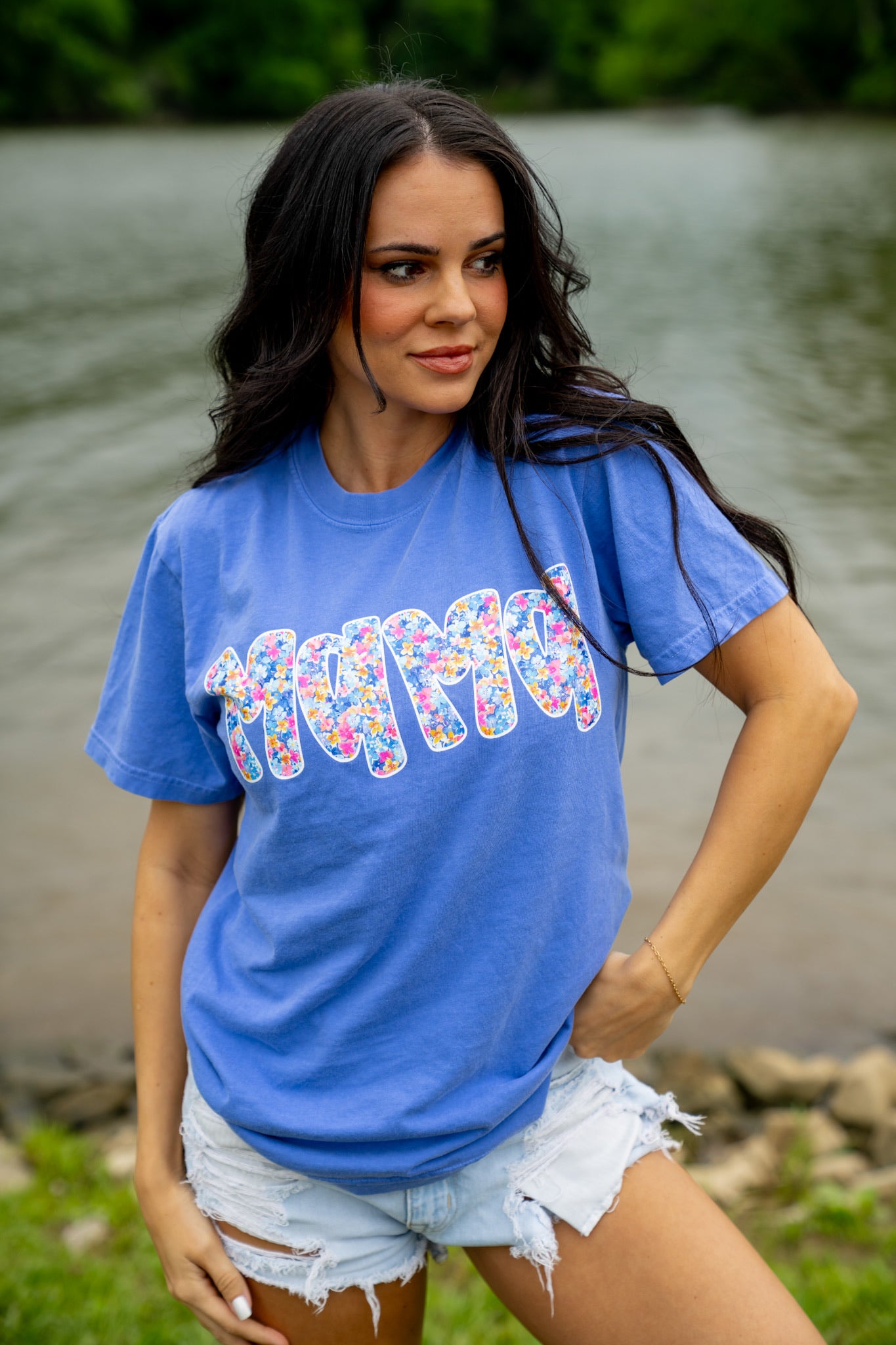 Mama Floral | Flo Blu | Short Sleeve