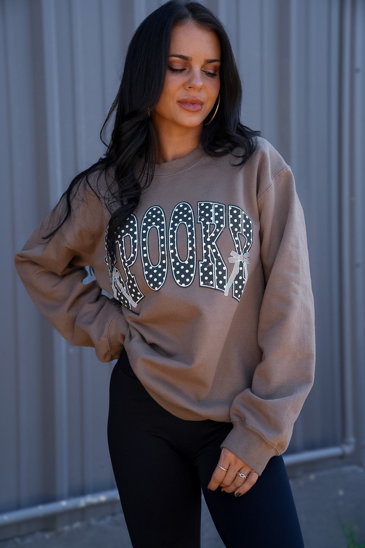 Sweatshirt Spooky | Brown | Sweatshirt