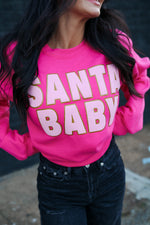 Load image into Gallery viewer, Santa Baby | Pink | Sweatshirt
