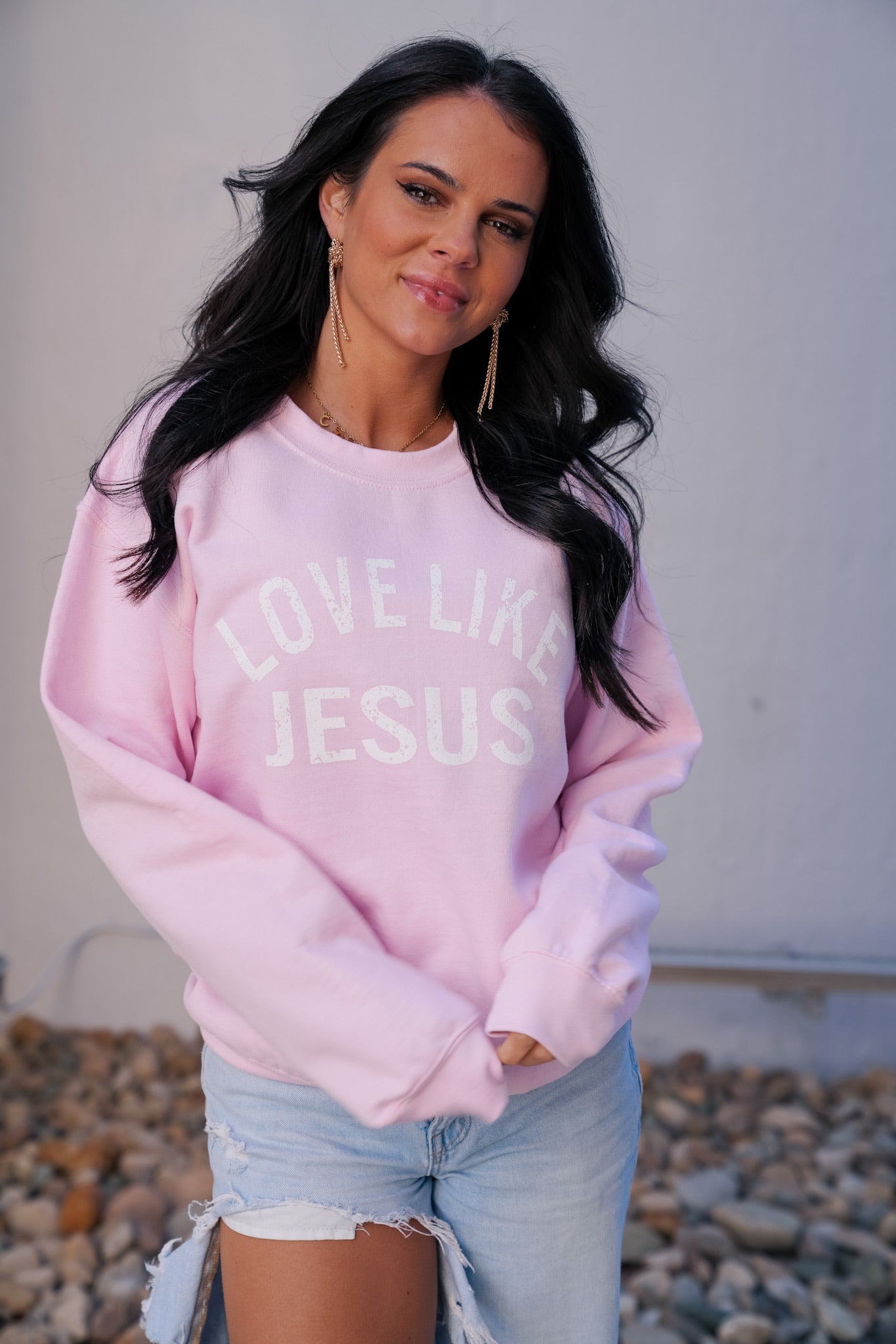 Love Like Jesus | Sweatshirt | Pink