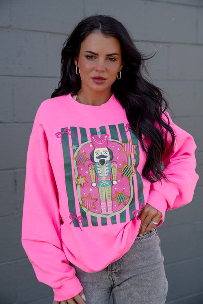 *MISPRINT* Nutcracker | Neon Pink | Sweatshirt