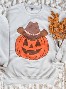 Howdy Pumpkin | Sand | Sweatshirt
