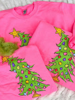 Load image into Gallery viewer, Who Christmas Tree  | Neon Pink | Sweatshirt
