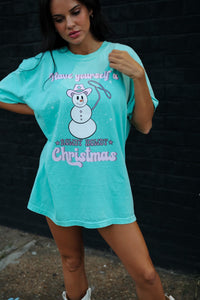 Rowdy Howdy Christmas | Mint | Short Sleeve