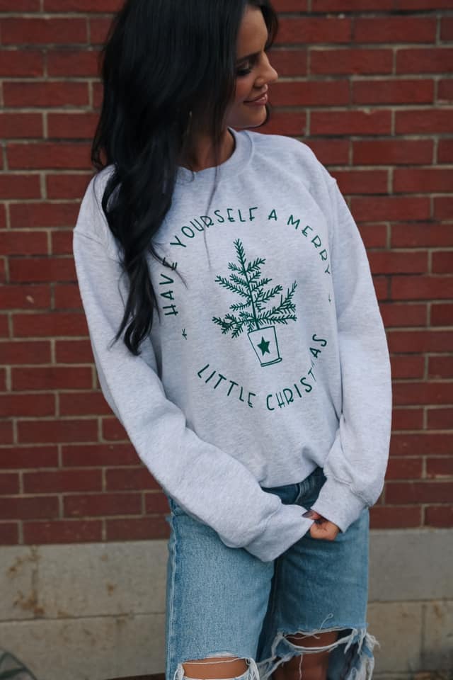 Merry Little Christmas | Ash | Sweatshirt