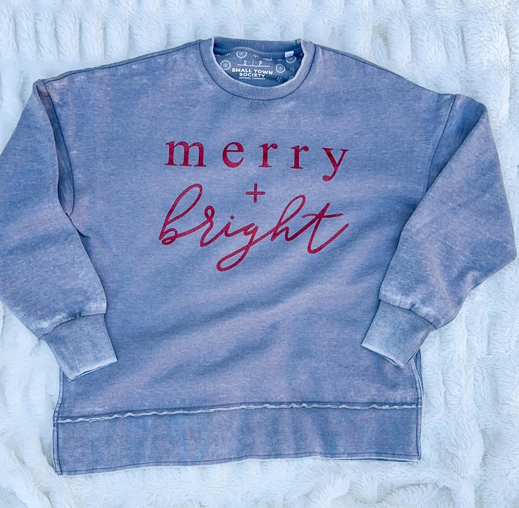 Merry + Bright | Grey | The Avery Vintage Fleece