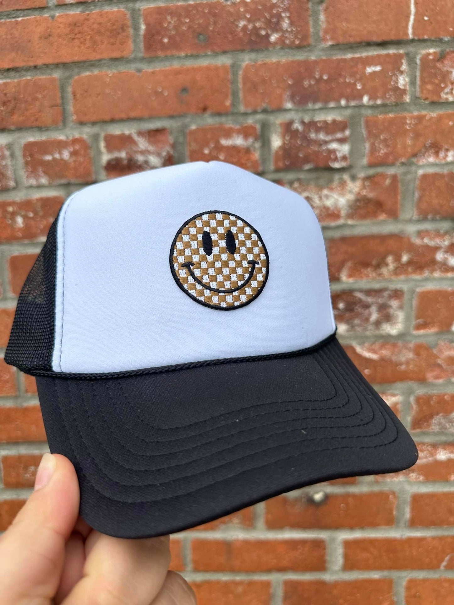 Happy | Embroidered Foam Trucker Hat