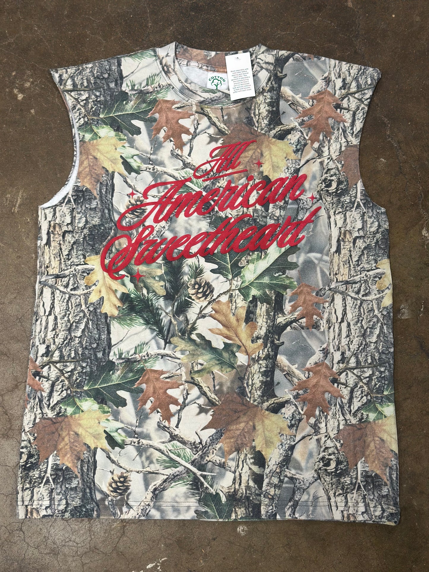 All American Sweetheart | Camo | Boyfriend Sleeveless Tee