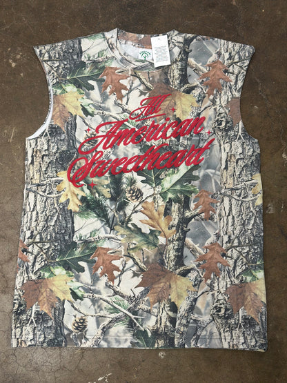 All American Sweetheart | Camo | Boyfriend Sleeveless Tee