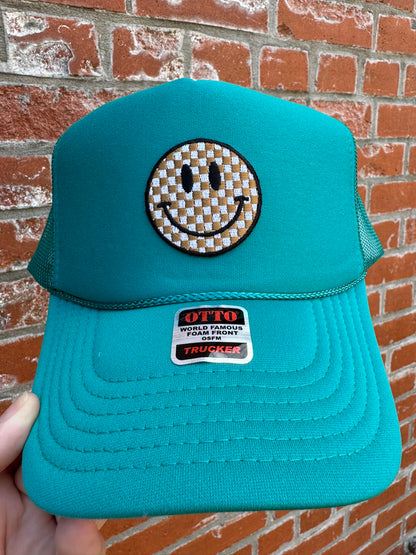 Happy | Embroidered Foam Trucker Hat