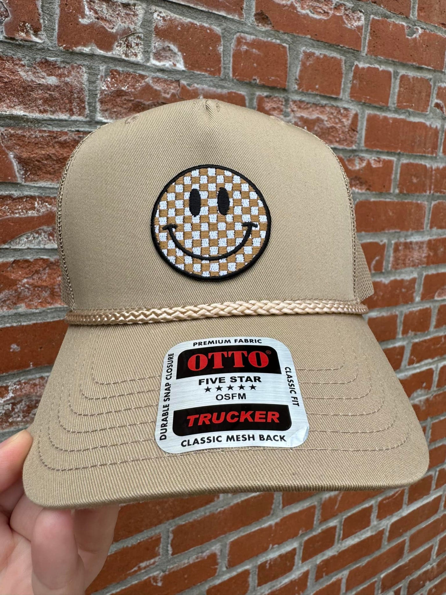 Happy | Embroidered Foam Trucker Hat