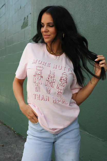Nutty Nice | Pink | Short Sleeve
