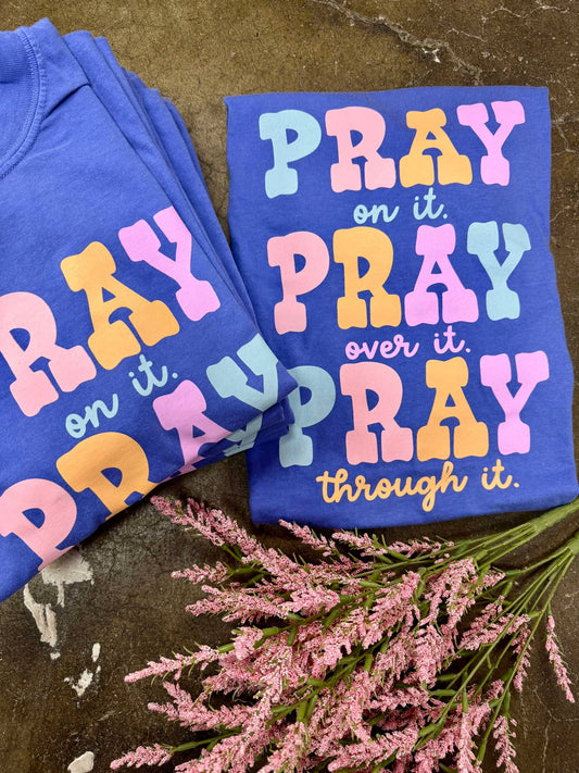 Pray Pray Pray | Flo Blue | Short Sleeve