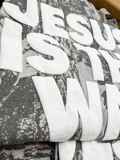 Jesus Is The Way | Grey Camo |  Short Sleeve