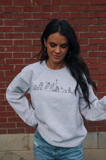 Load image into Gallery viewer, Nativity Scene | Ash | Christmas Sweatshirt
