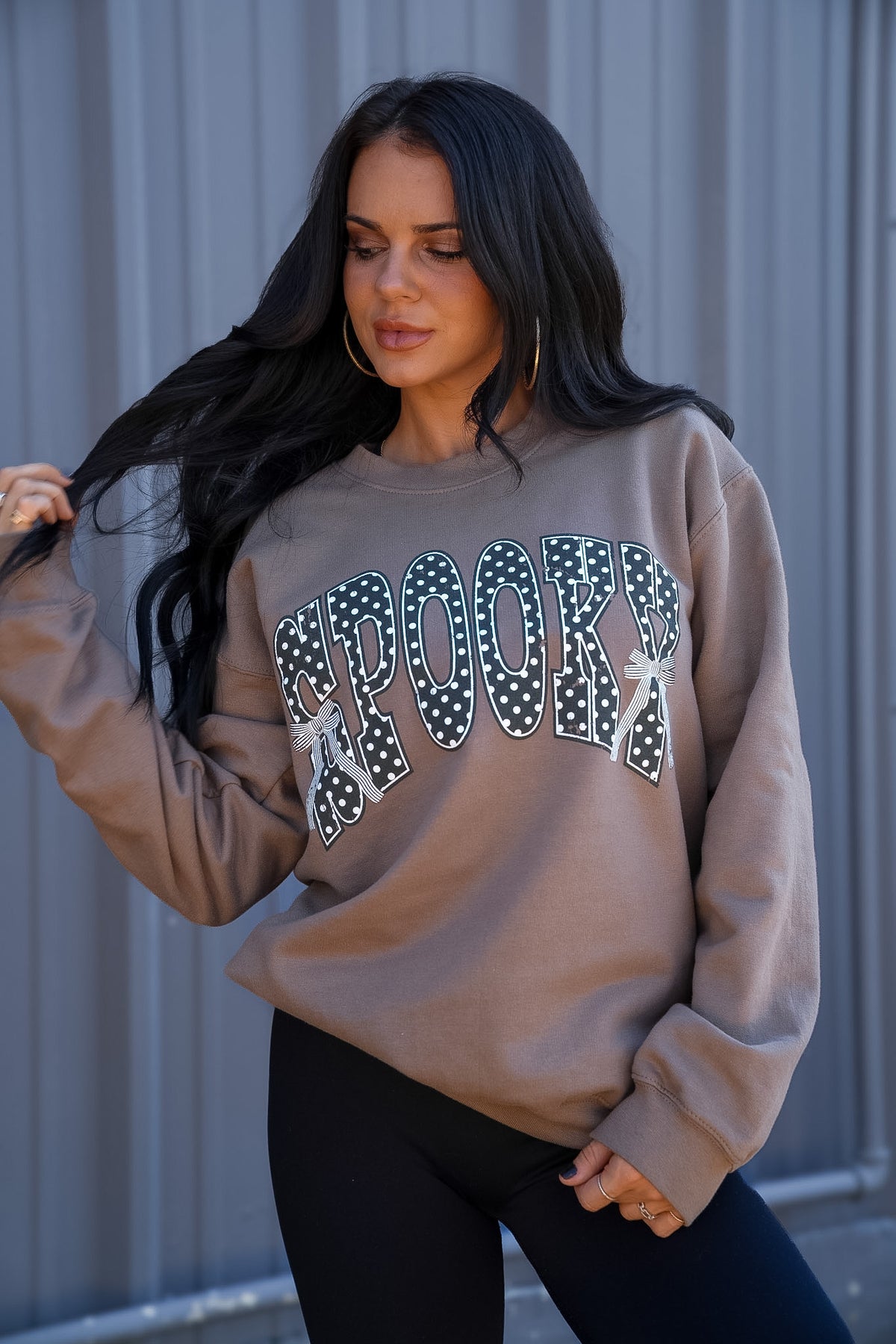 Sweatshirt Spooky | Brown | Sweatshirt
