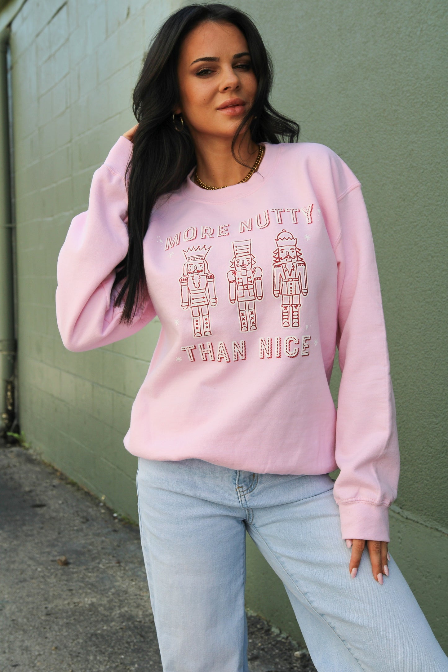 Nutty Nice | Pink | Sweatshirt