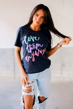 Load image into Gallery viewer, Love Them Anyway | Navy | Short Sleeve
