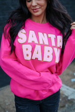 Load image into Gallery viewer, Santa Baby | Pink | Sweatshirt
