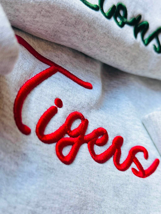 Custom 3D Puff Embroidered Mascot Sweatshirt