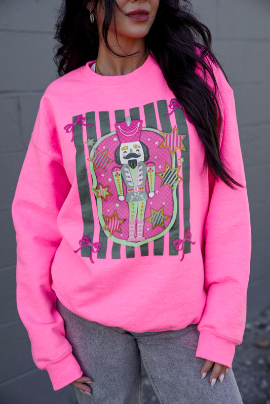 *MISPRINT* Nutcracker | Neon Pink | Sweatshirt