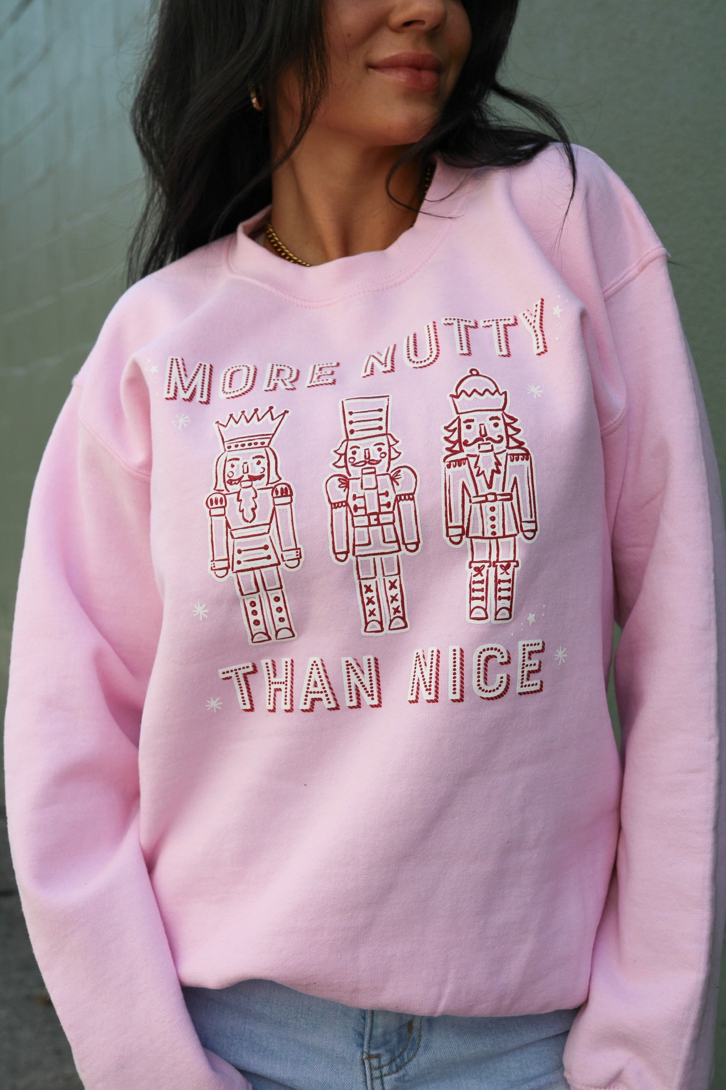 Nutty Nice | Pink | Sweatshirt
