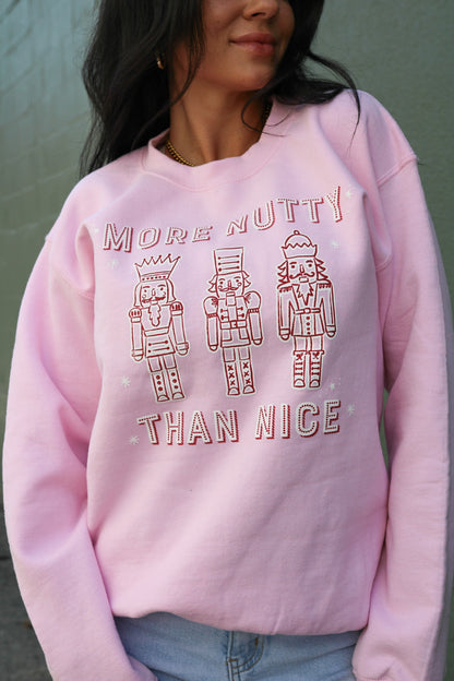 Nutty Nice | Pink | Sweatshirt