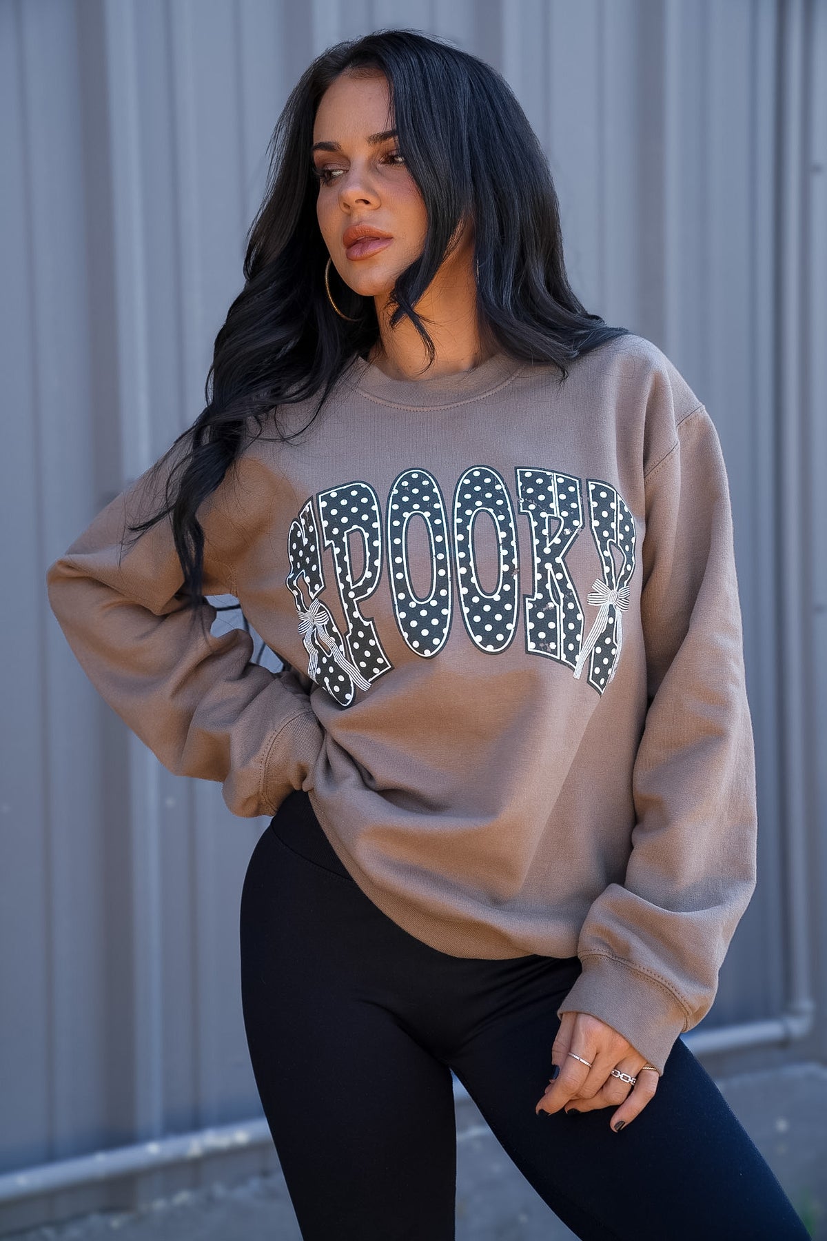 Sweatshirt Spooky | Brown | Sweatshirt