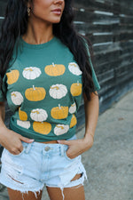 Load image into Gallery viewer, Pumpkin Patch | Pine | Short Sleeve Tee
