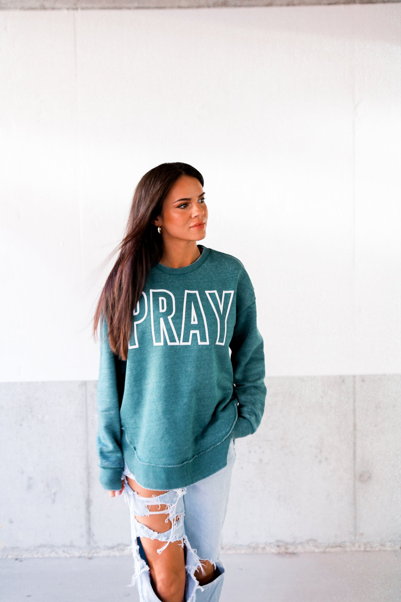 Pray | Emerald | Vintage Fleece