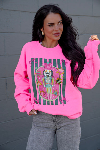 *MISPRINT* Nutcracker | Neon Pink | Sweatshirt