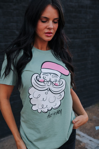 Vintage Santa | Heather Sage | Short Sleeve