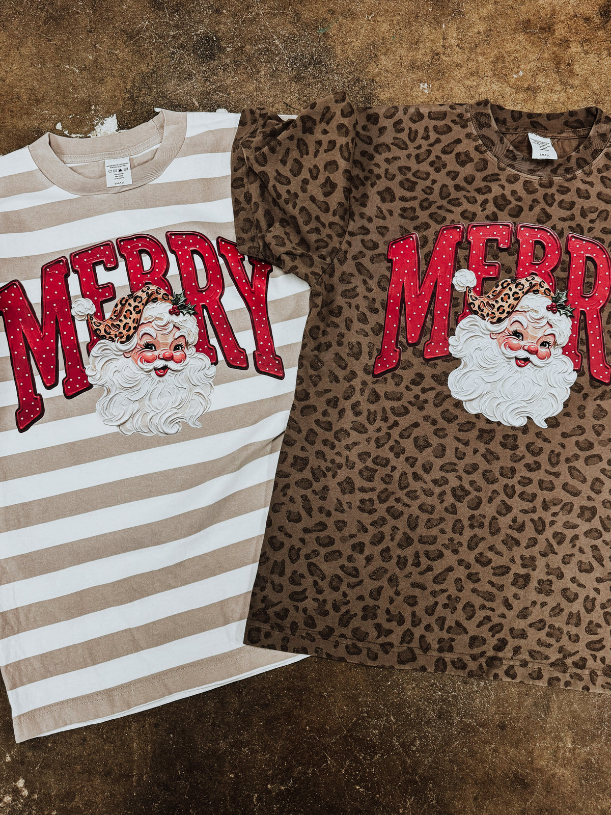 Merry Santa | Leopard Short Sleeve Tee