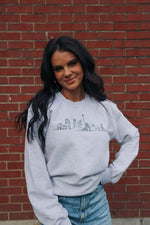 Load image into Gallery viewer, Nativity Scene | Ash | Christmas Sweatshirt
