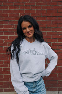 Nativity Scene | Ash | Christmas Sweatshirt