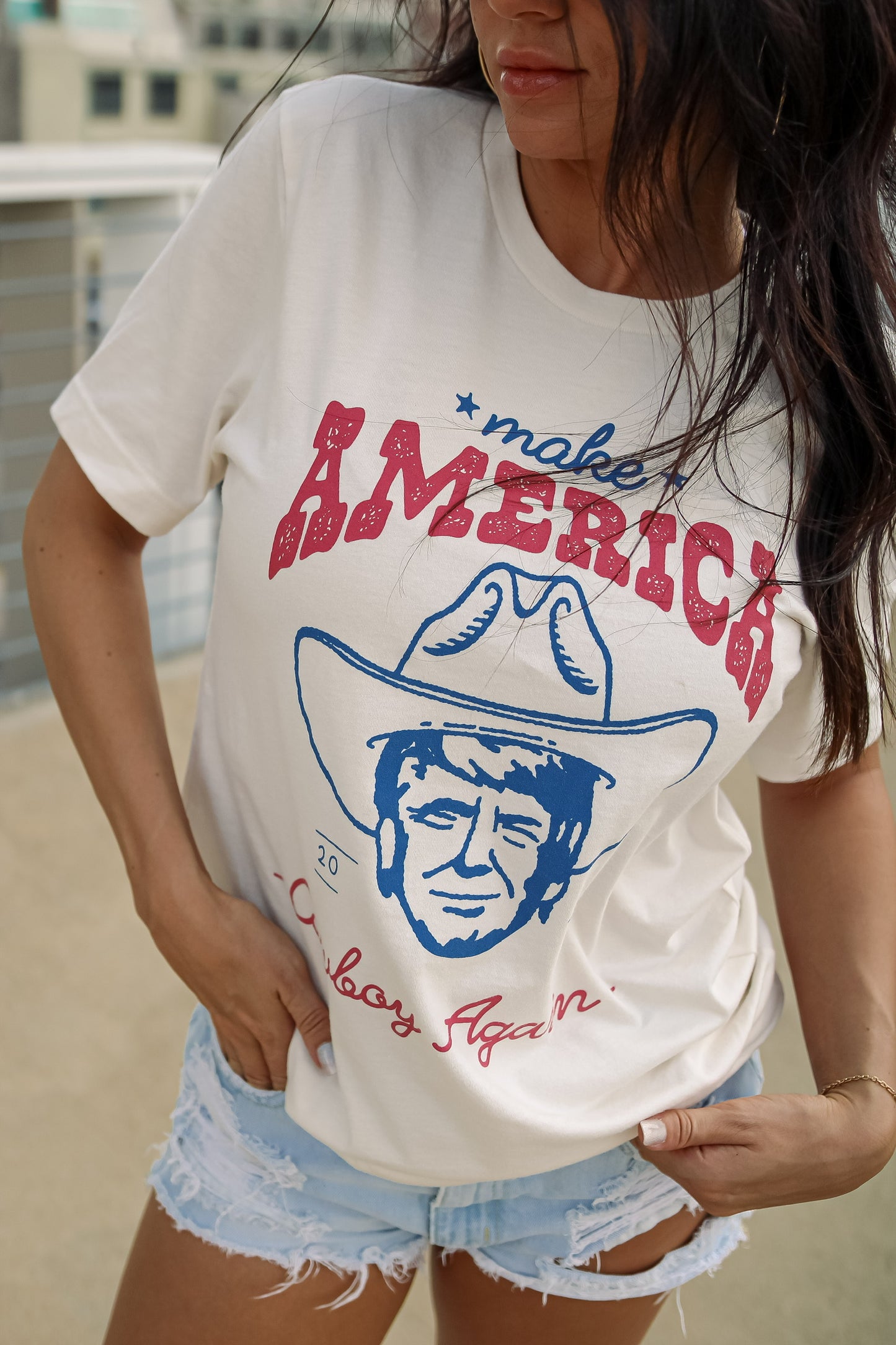 Make America Cowboy Again | Vintage White | Short Sleeve