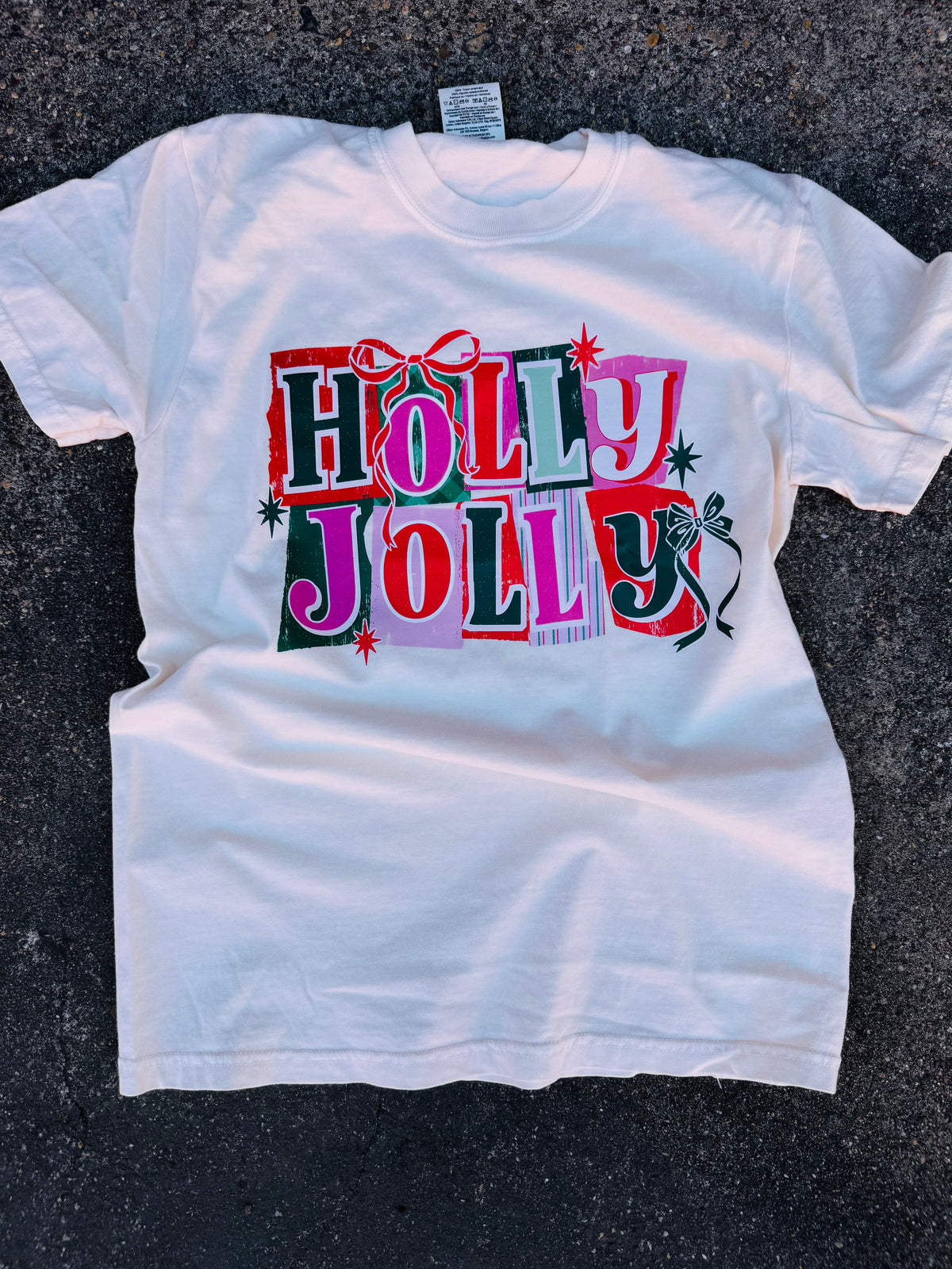 Holly Jolly | Ivory | Short Sleeve