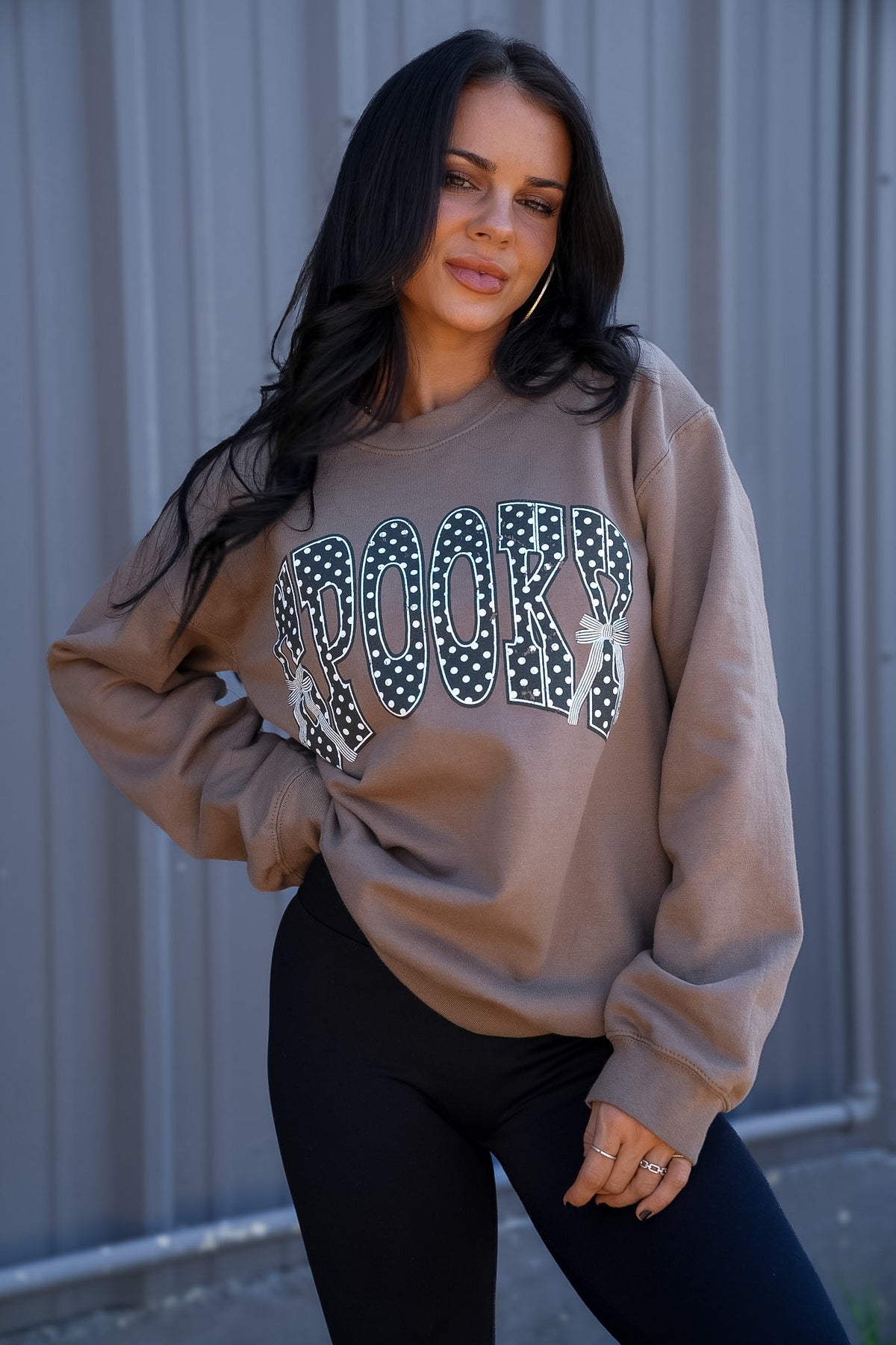 Sweatshirt Spooky | Brown | Sweatshirt
