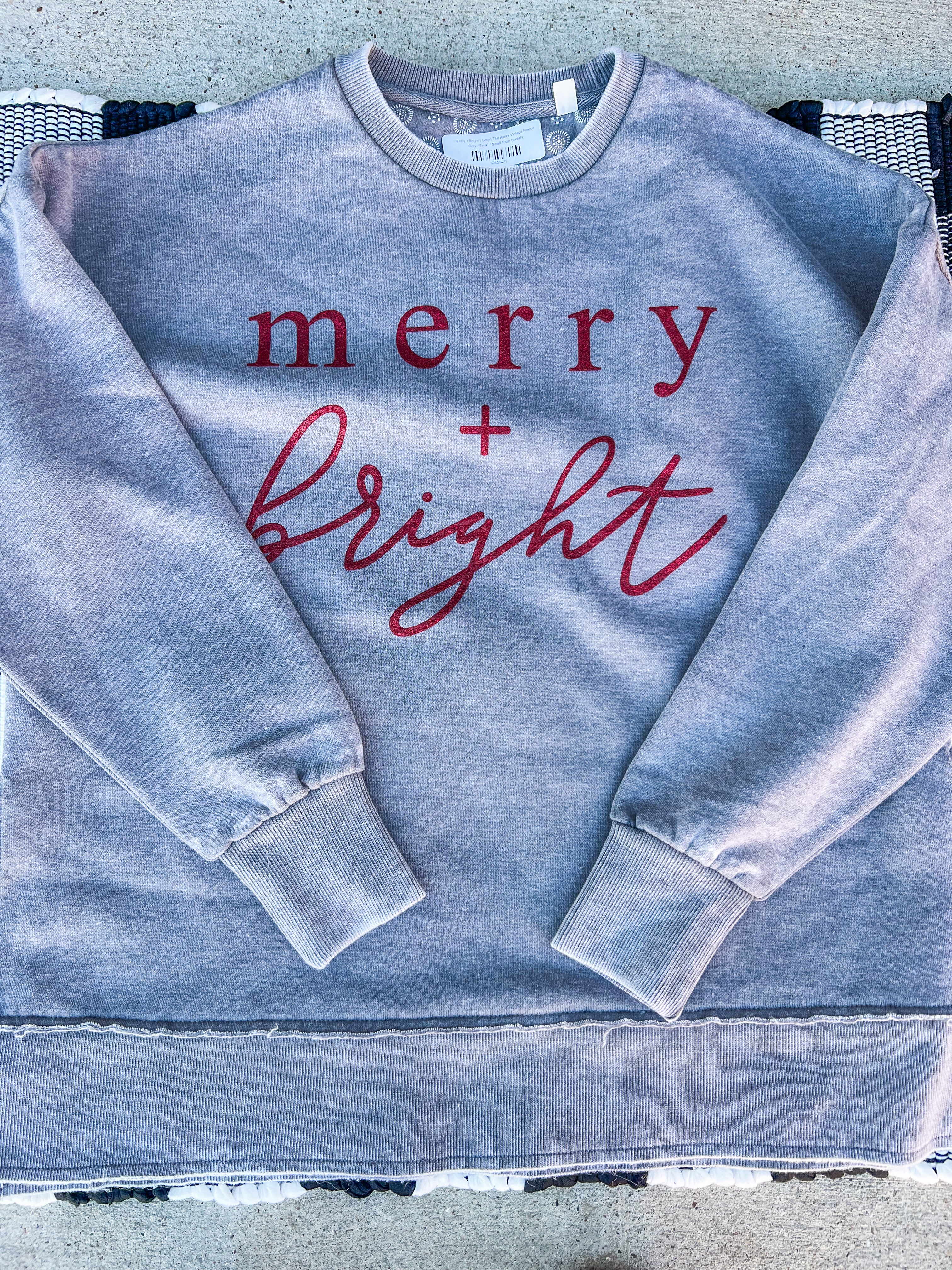 Merry + Bright | Grey | The Avery Vintage Fleece