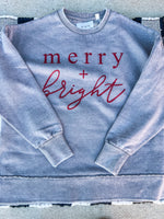 Load image into Gallery viewer, Merry + Bright | Grey | The Avery Vintage Fleece
