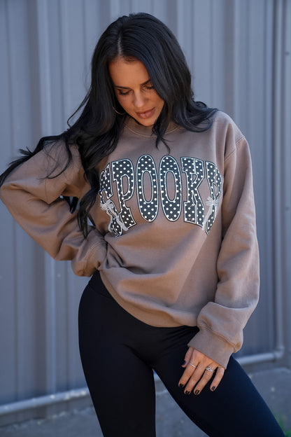 Sweatshirt Spooky | Brown | Sweatshirt