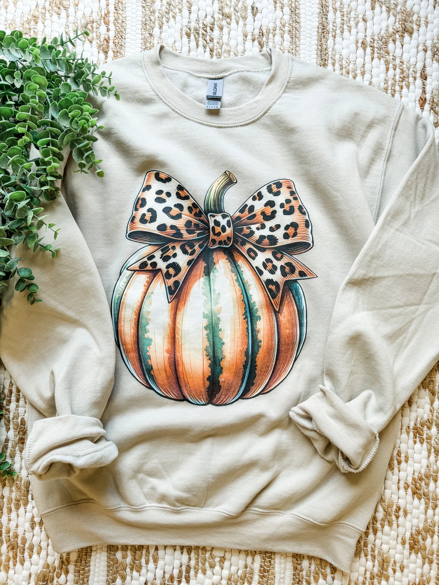 Leopard Pumpkin | Sand | Sweatshirt