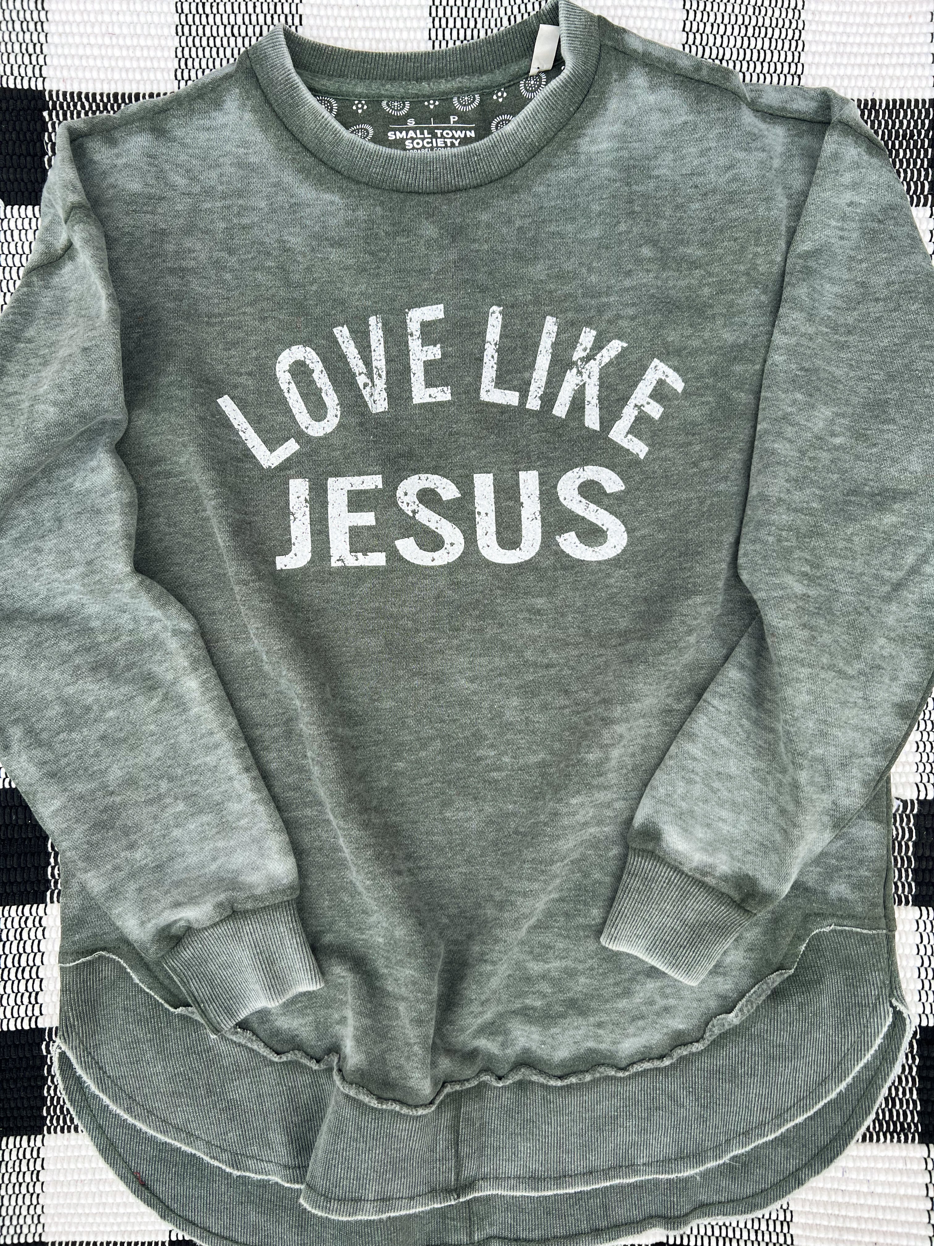 Love Like Jesus Vintage Fleece | Vintage Green
